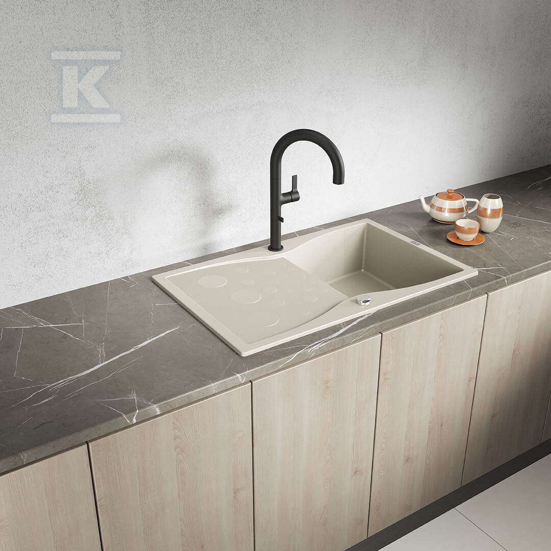 Zlew granitowy 1 komorowy MOLOKIN z - SPO_411T